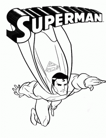 Kids Coloring Page Superman | Kids Coloring Page