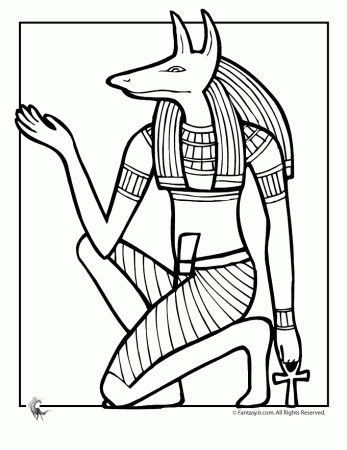 Coloring Pages Of Egyptian Gods Tattoo Page 17