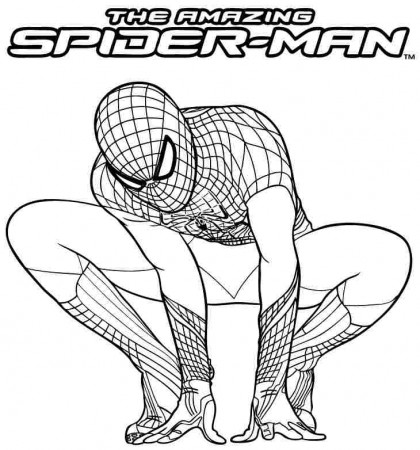Free Superhero Spiderman Coloring Sheets For Kindergarten - #