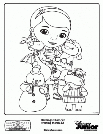 Disney Jr Printable Coloring Pages | Printable Coloring Pages