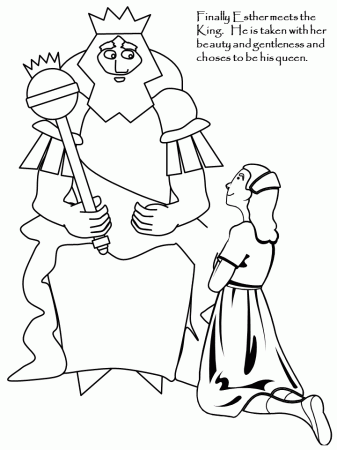 Printable Esther4 Bible Coloring Pages - Coloringpagebook.com