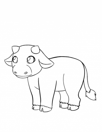 Coloring Pages Extraordinary Cow Coloring Pages Coloring Page Id 