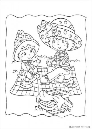 STRAWBERRY SHORTCAKE coloring pages - Strawberry Shortcake and 