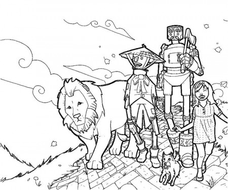 4 Wizard of Oz Coloring Page