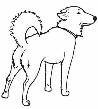 Print Standing Dog Coloring Pages Or Download Free Dog Coloring 