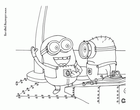 Despicable Me - The Gru's minions coloring page