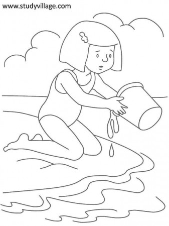 Summer Holidays coloring page for kids 18: Summer Holidays 
