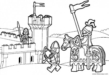 LEGO HORSES Colouring Pages