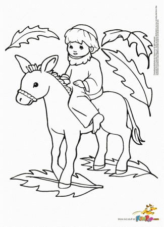Palm Sunday Coloring Page | b and z's eid party ideas