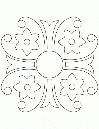 Diwali Rangoli Coloring Pages | Free Quotes Images