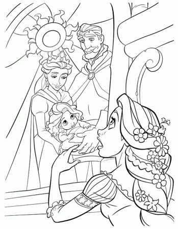 Tangled Coloring Pages for Kids- Free Coloring Pages