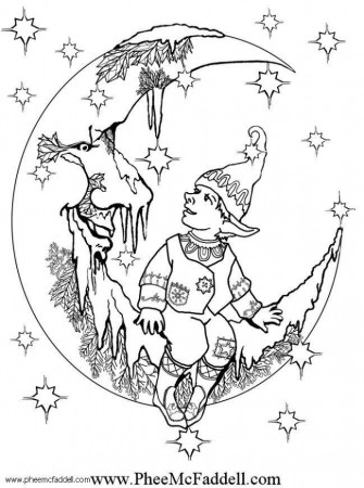 Coloring page little elf 2 - img 6106.