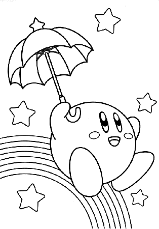 Cute Kirby Coloring Pages Pictures