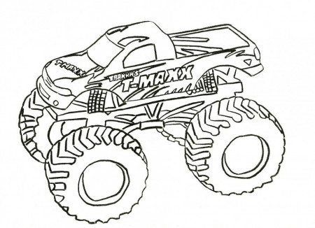 Coloring Pages Trucks Monster Truck Coloring Pages Monster Milk 