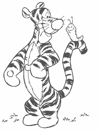 y tigger Colouring Pages