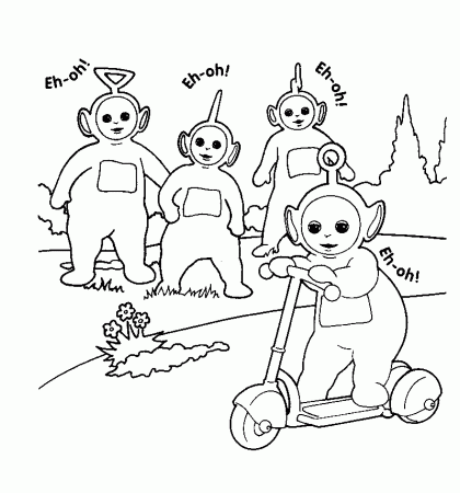 Teletubbie Coloring Pages | Bulbulk Com