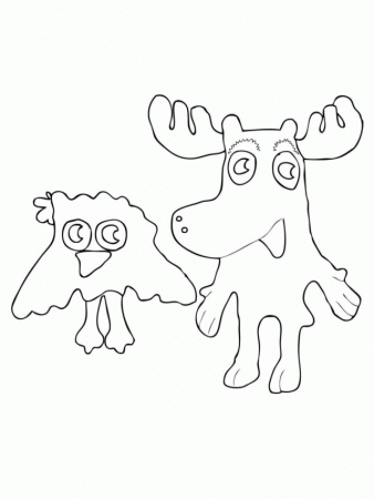Free Printable Moose Coloring Pages For Kids 244843 Moose Coloring 
