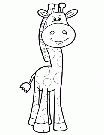 giraffe printable coloring pages