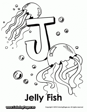 Jellyfish Coloring Page For Kids | 99coloring.com