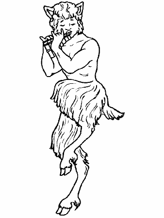 Mythical Creatures Coloring Pages Fauns Minotaurs And The : Greek 