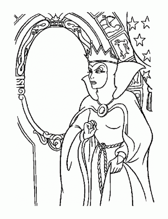 coloring pages - Cartoon » Snow White (154) - Evil Queen