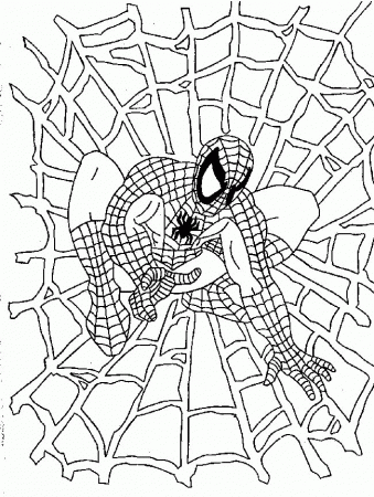 SpiderMan Coloring Pages | HelloColoring.com | Coloring Pages