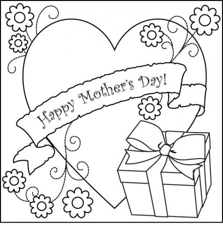 New Happy Mothers Day Cards Coloring Pages - Mother Day Coloring 