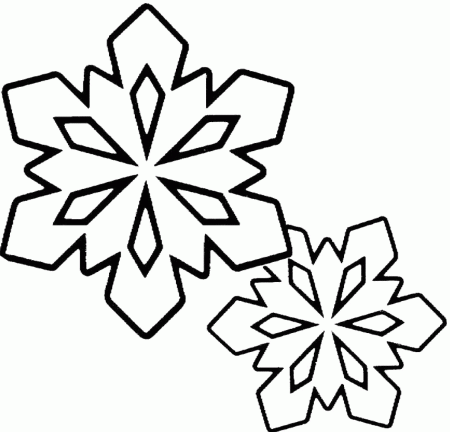 Snowflake Coloring Pages : Snowflakes Star Coloring Page Kids 