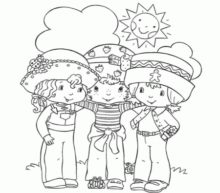 Downloadable Strawberry Shortcake Coloring Pages High Resolution 