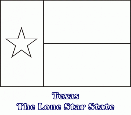 Texas Flag Coloring Page