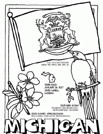 Michigan Coloring page