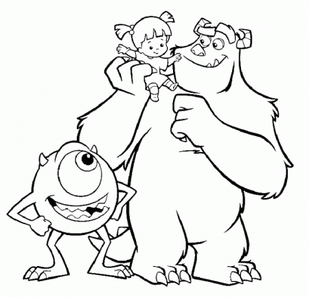 Monsters Inc Coloring Pages - HD Printable Coloring Pages