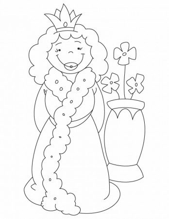 queen and vase coloring pages | Download Free queen and vase 