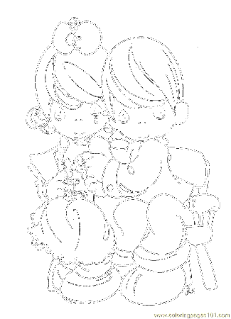 Coloring Pages Precious Moments 1 (11) (Cartoons > Precious 