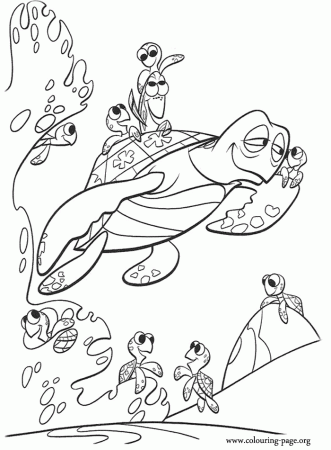 nemo-Crush Colouring Pages