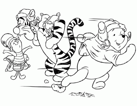 Tigger And Friends Playing Football Coloring Page | Free Printable 