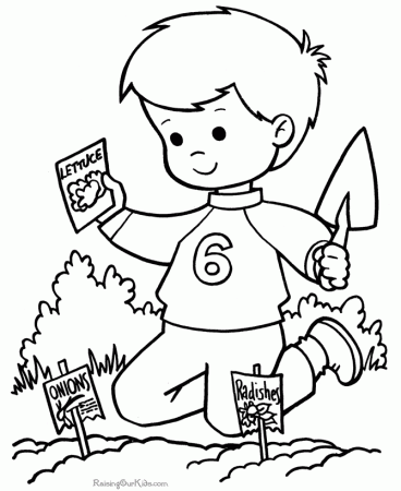 Springtime Coloring Pages