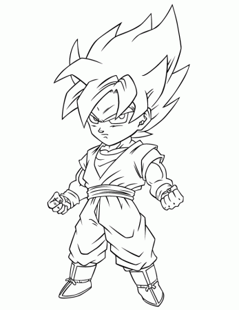 Dragon Ball Z Free Coloring Page | Coloring Pages