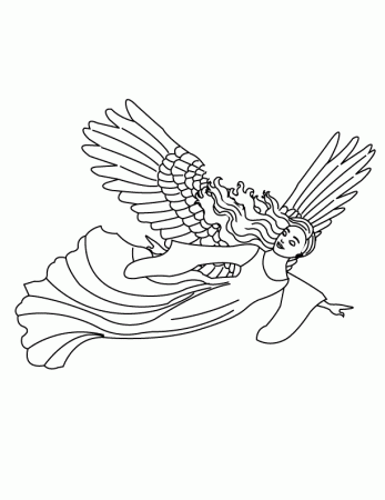 Coloring Pages - Angel3