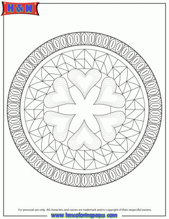 Advanced Mandala 47 Coloring Page | HM Coloring Pages