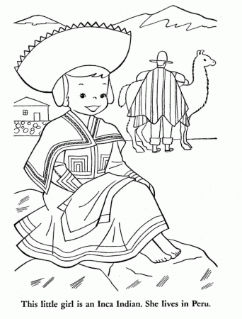 Peru Pages Colouring Pages 204124 Peru Flag Coloring Page