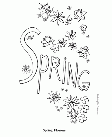 Free Printable Spring Coloring Pages 3 | Free Printable Coloring Pages