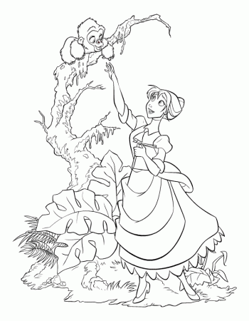 George Of The Jungle Coloring Pages | HelloColoring.com | Coloring 