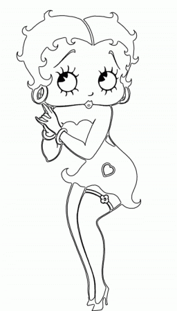 Pictures Betty Boop Coloring Book Betty Boop Coloring Pages 286521 