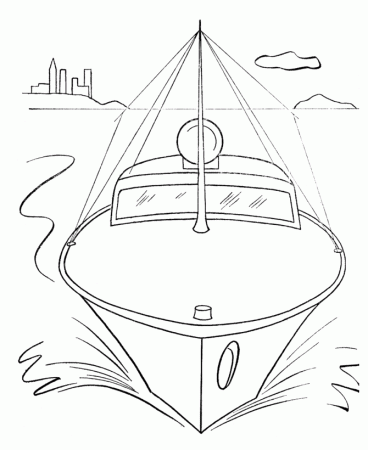 BlueBonkers : Ships and Boats Coloring pages - harbor patrol