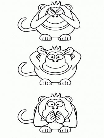 Apes Face Expression Coloring Pages Id 44850 Uncategorized Yoand 