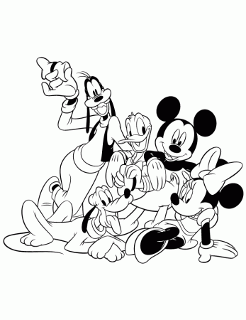 Goofy Mickey Mouse Donald Duck Coloring Page | Free Printable 