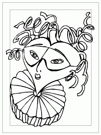 Mardi Gras Coloring Pages for Kids- Free Coloring Sheets