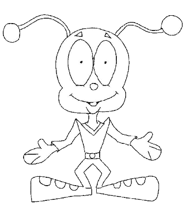 Cute Alien Coloring Pages : New Coloring Pages