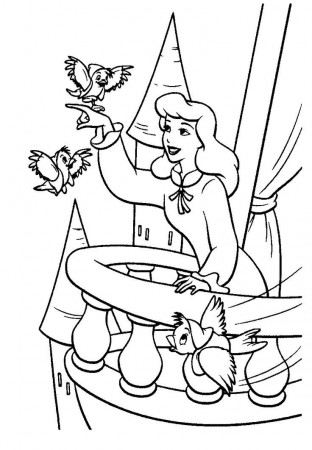 coloring pages :) | Cinderella/Blue Princess Printables